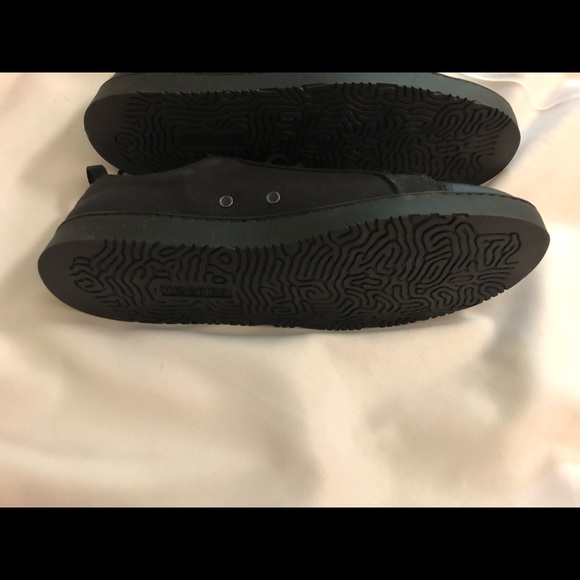 WOOBIES Men's Mod-1 Canvas Shoe Sneaker Black - Picture 3 of 6